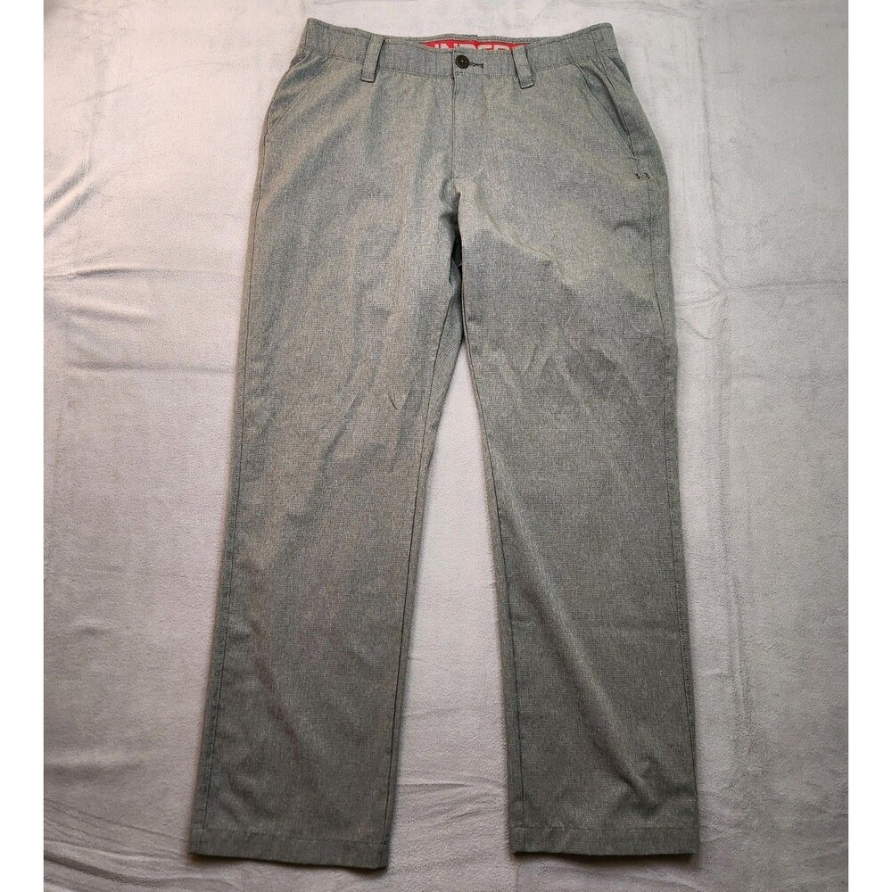 Under Armour Golf Pants Men's 34x30 Gray Loose‎ Performance Stretch Straight